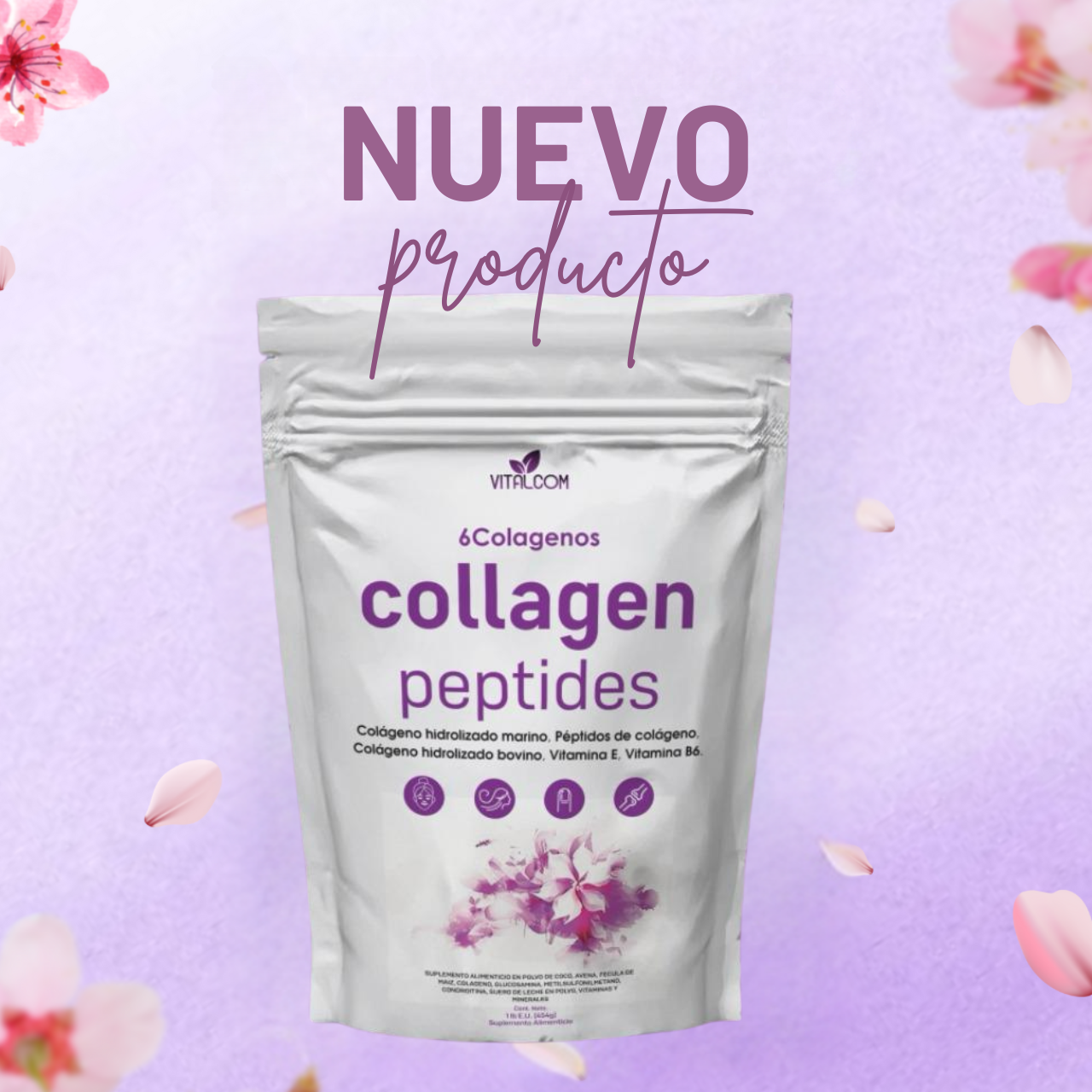 Collagen Peptides - Péptidos de Colágeno Hidrolizado 🧼